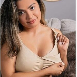 KINDRED BRAVELY SUBLIME HANDS-FREE PUMPING AND NURSING BRAIN BEIGE MED